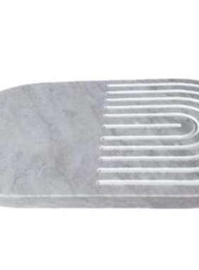 现代简约创意大理石椭圆形托盘底板装饰板家居样板房售楼处软装