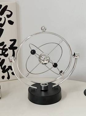 ins风高级感办公室桌面永动仪 创意银河星系抽象装饰品拍照道具