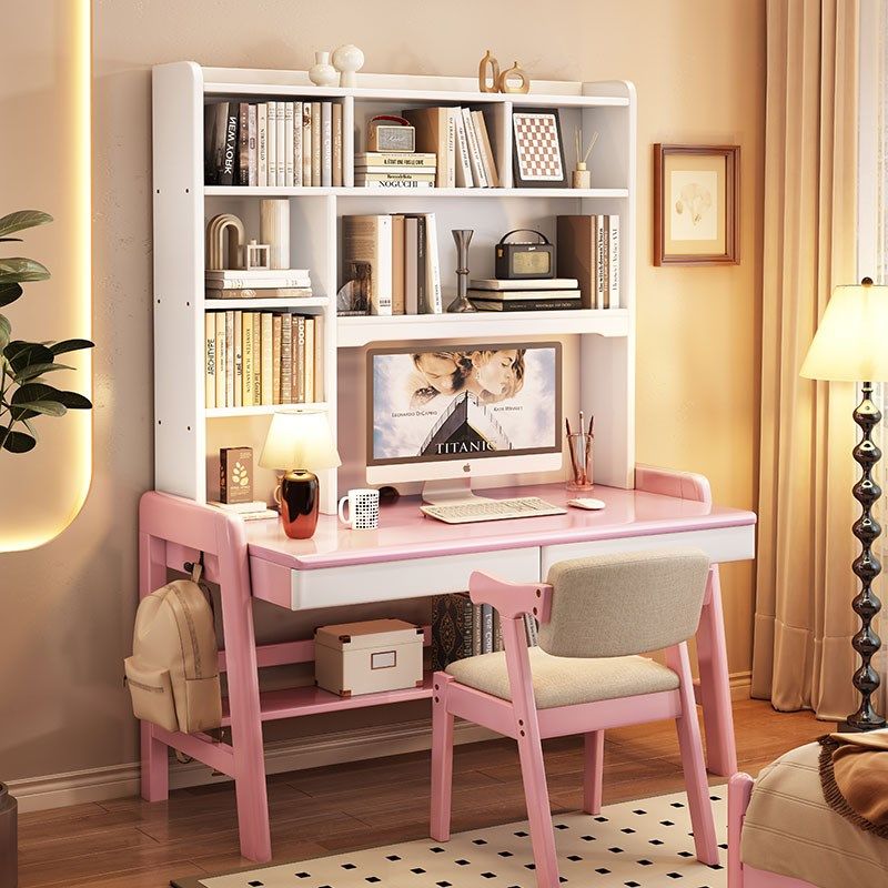 实木书桌学生家用简易写字桌升降课桌椅组合电脑桌学习桌子初中生,淘宝优惠券,粉丝福利购,淘宝优惠卷