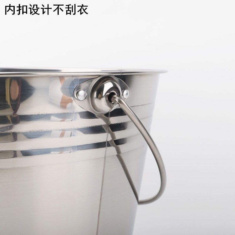 不锈钢水桶提桶家用铁桶冰桶汤桶带盖手提水桶提桶油幼儿园储水桶,淘宝优惠券,粉丝福利购,淘宝优惠卷