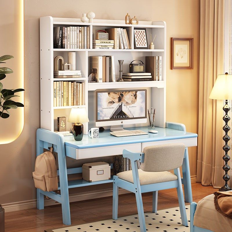 实木书桌学生家用简易写字桌升降课桌椅组合电脑桌学习桌子初中生,淘宝优惠券,粉丝福利购,淘宝优惠卷