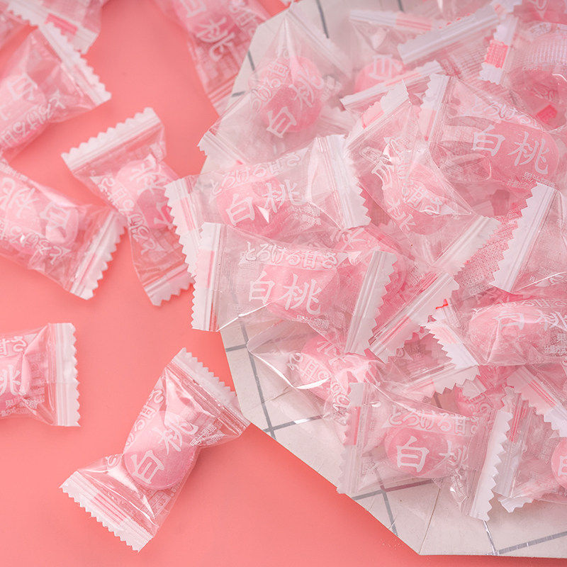 夏目友人白桃水果硬糖小零食糖果批发喜糖婚糖商用门店过新年礼物,淘宝优惠券,粉丝福利购,淘宝优惠卷