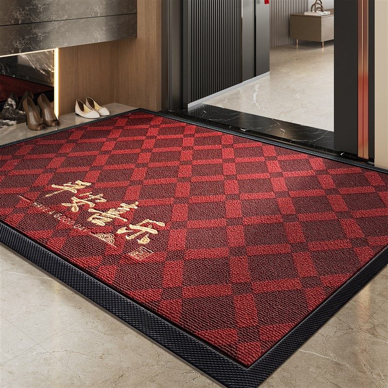 新款红色高级门垫家用门口脚踏垫子门J外入户门地垫玄关脚垫可,淘宝优惠券,粉丝福利购,淘宝优惠卷