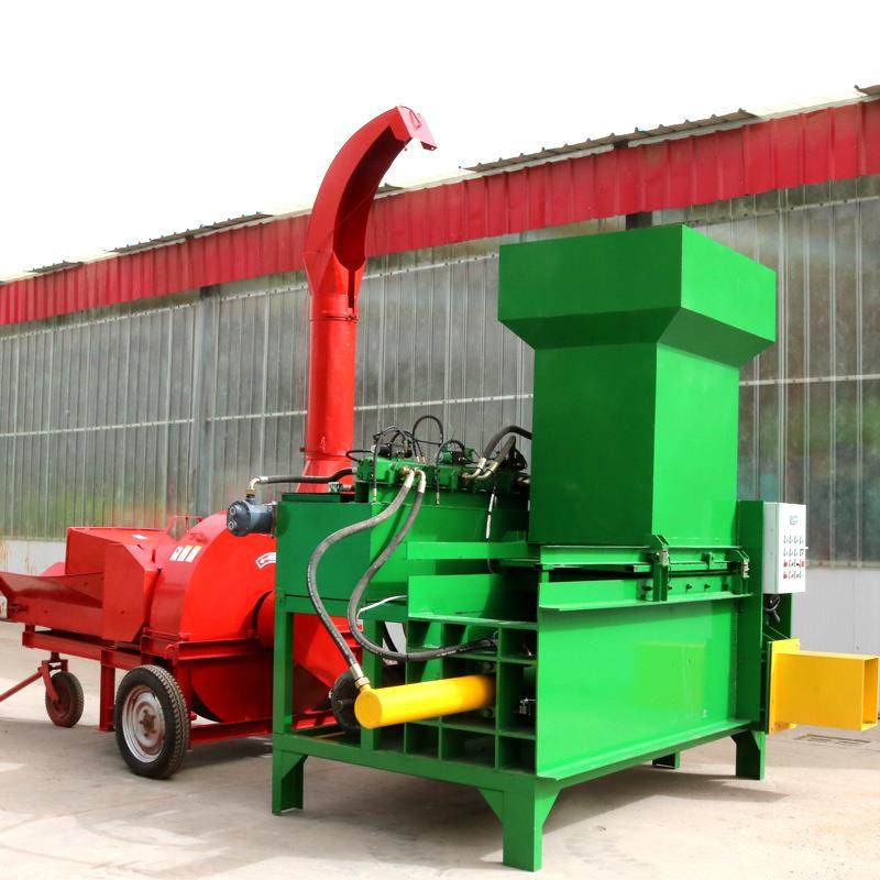高喷揉丝机自动进料玉米秸秆粉碎机大型畜牧业青储铡草粉碎揉丝机 - 图1