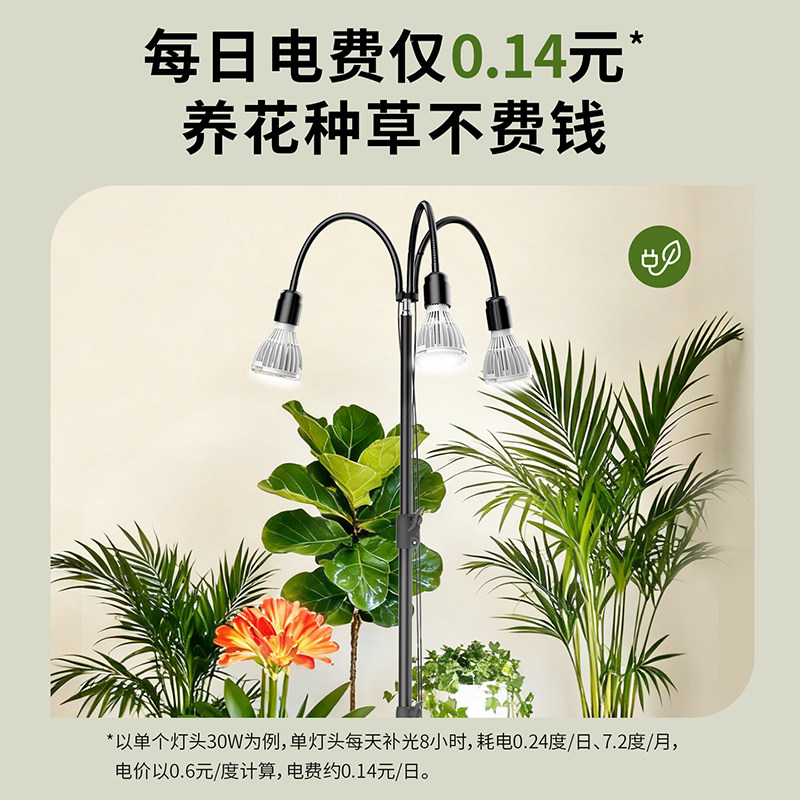 【三思自营】植物补光灯120w全光谱led仿太阳光家用生长灯花卉,淘宝优惠券,粉丝福利购,淘宝优惠卷