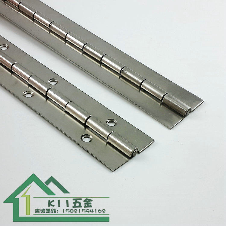 Stainless steel long hinge advertising chassis long chain 38mm 1.8 m 1.2mm thick long row hinge cabinet door hinge