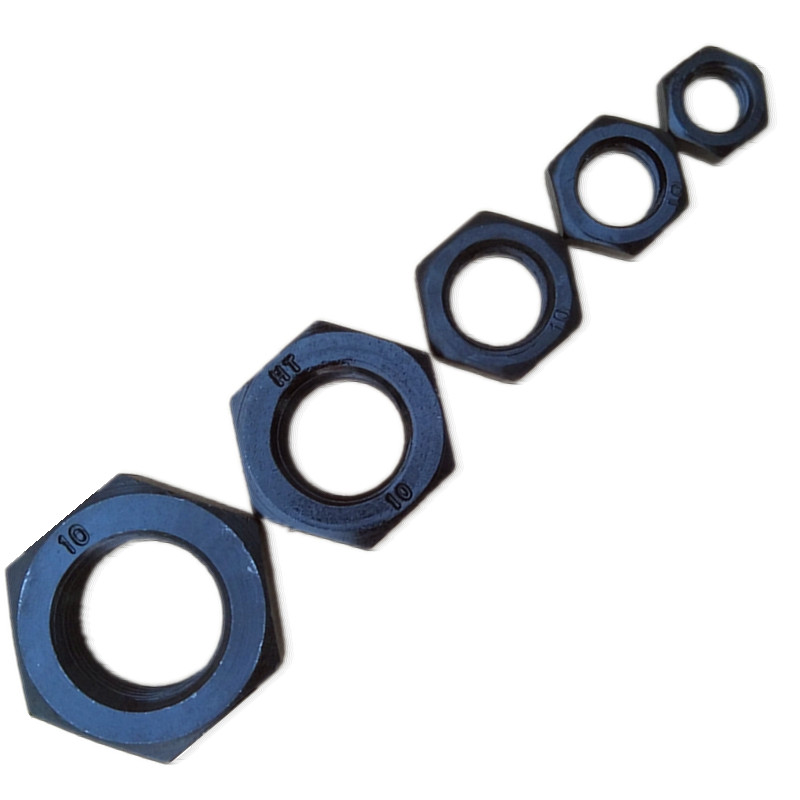 10.9级细牙薄螺母 GB6173细扣细丝扁螺母M10M12M14M16MM20M24-M64 - 图2