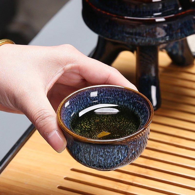 窑变釉蓝盏茶漏功夫茶具茶滤网茶水分离器家用陶瓷茶叶过滤器中式,淘宝优惠券,粉丝福利购,淘宝优惠卷