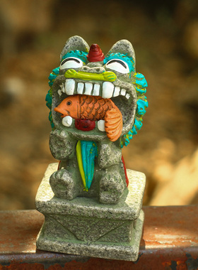 石敢当降魔的风狮爷摆件金门厦门旅游纪念品小礼物车载可爱石狮子