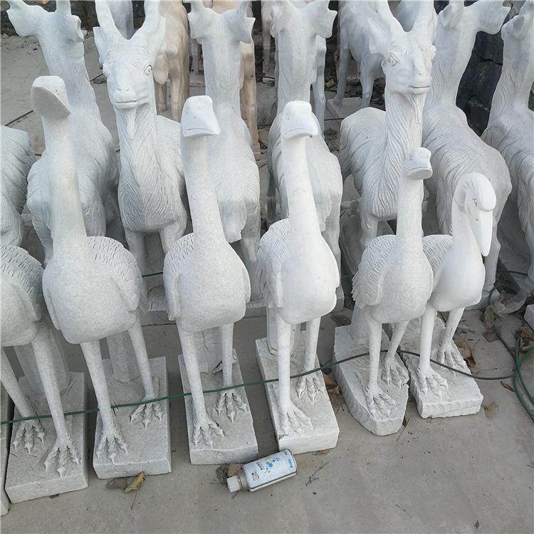 石雕鹤汉白玉丹顶鹤雕塑花园摆件动物雕塑鹤摆件,淘宝优惠券,粉丝福利购,淘宝优惠卷