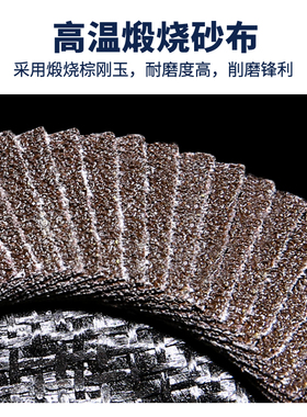凯儒125百叶片150百叶轮打磨片抛光轮角磨机抛光片180平面砂布轮