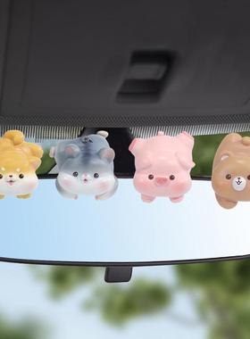 新品创意卡通趴趴派对迷你摆件汽车内装饰办公室桌面树脂工艺摆件
