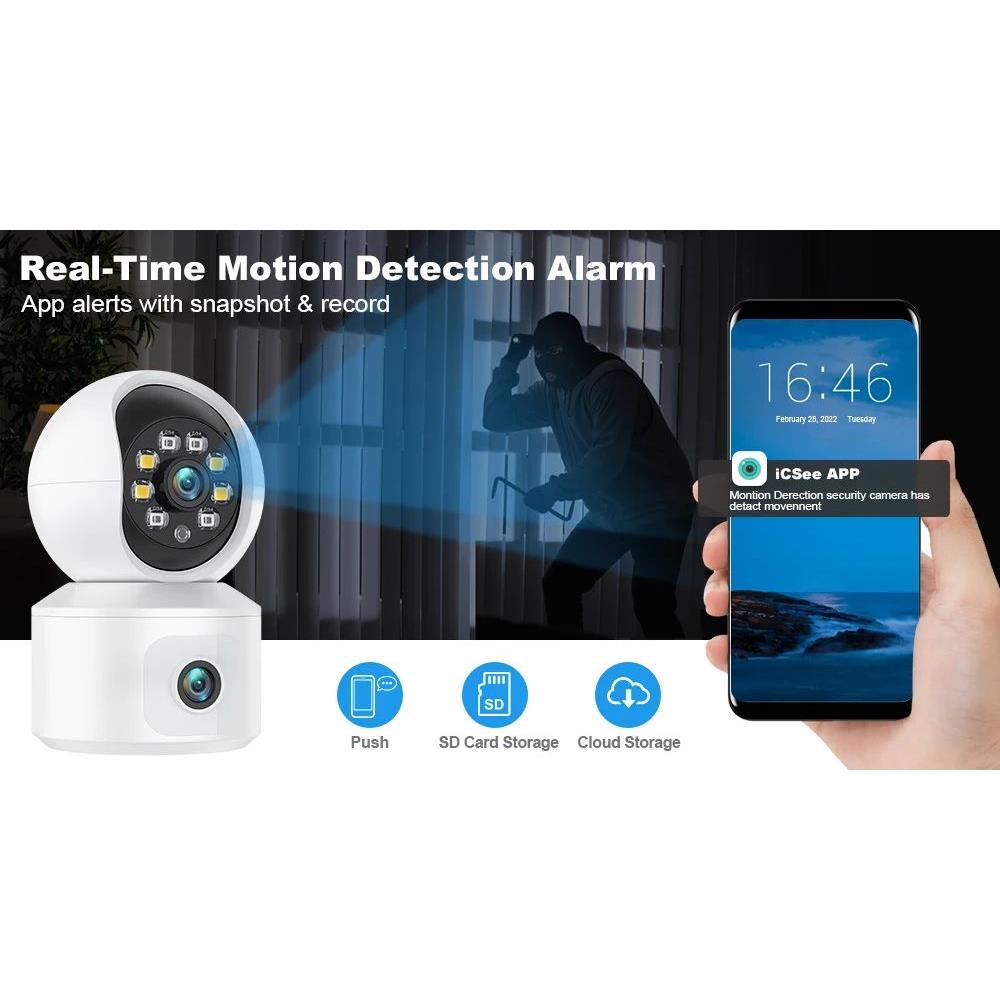 CC-TV HD 4K WiFi IP Security Camera Home Baby Pet Monitor - 图1