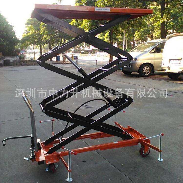 300G升高3米手动升降平台车移动液压取货车手推移动平台车,淘宝优惠券,粉丝福利购,淘宝优惠卷