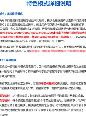 WSN-32 无线透传模块  串口转无线收发贴片型数传电台 数据传433M
