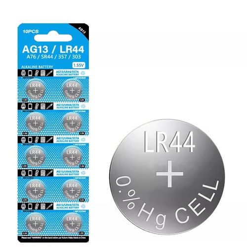 LR44/LR1130纽扣电池AG13/AG10 L1154 A76 357a SR44 303电子手表1.5V玩具遥控器游标卡尺 LR54钮扣小电池 - 图3