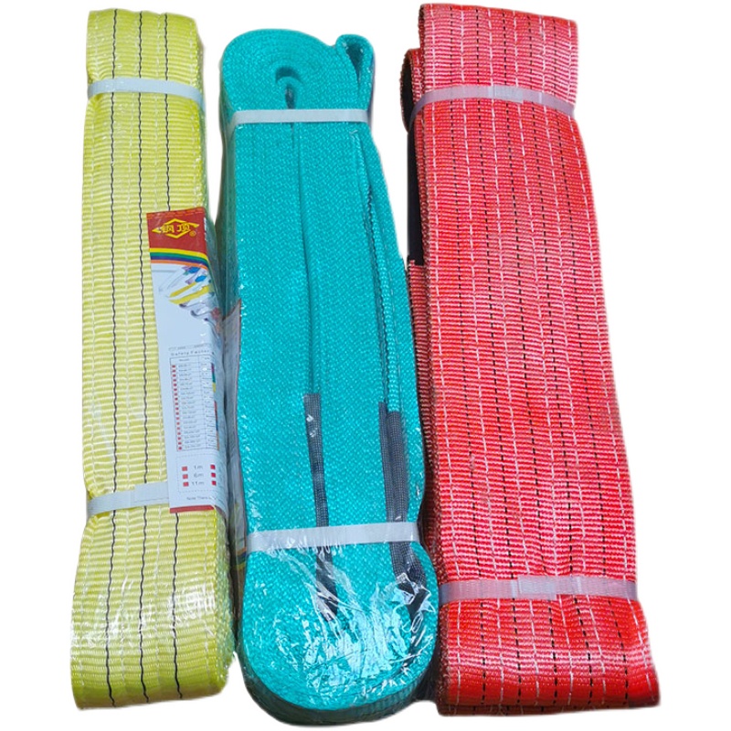 吊装带彩色起重吊带国标工业扁平1吨2吨3吨5吨叉车吊车行车拖车绳 - 图2