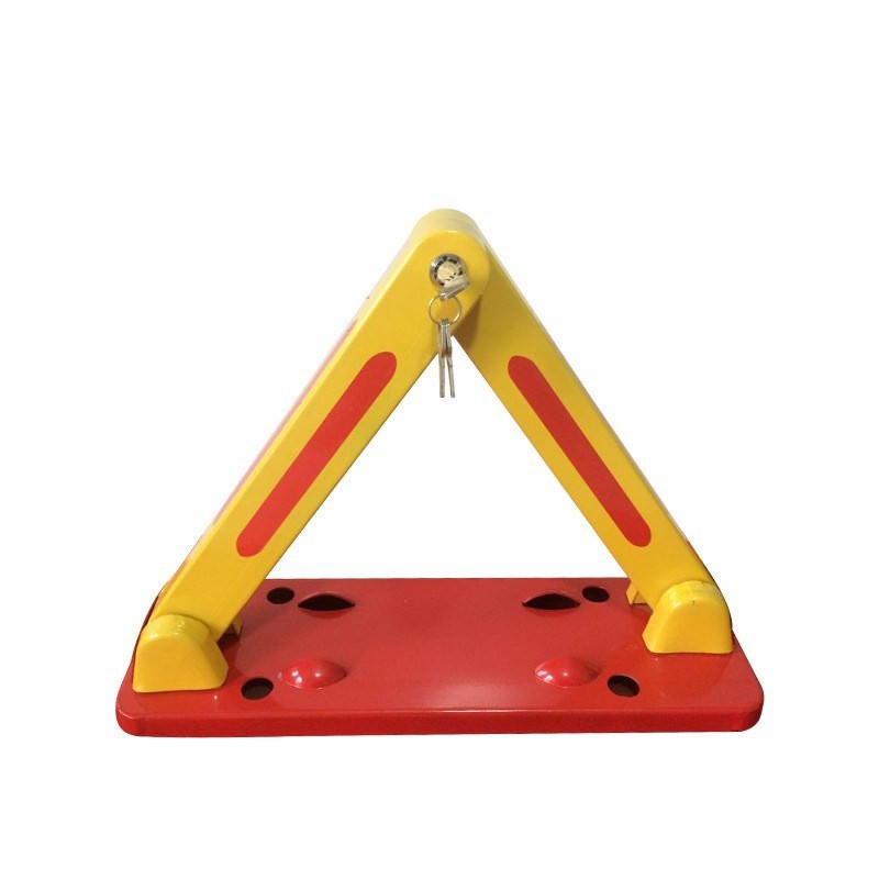直供地库车位锁加厚红黄三角锁防撞抗压小区物业用汽车占位锁 - 图1