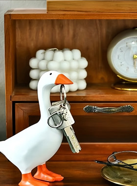 大白鹅磁铁钥匙收纳摆件太喜欢了