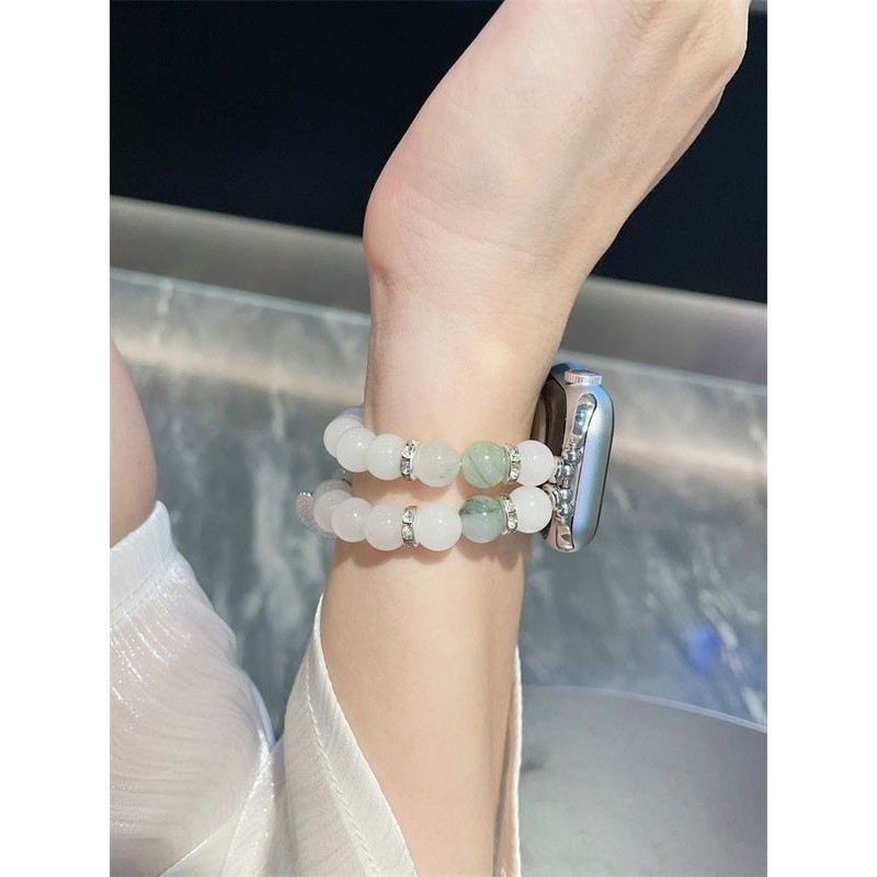 适用荣耀手表5表带荣耀亲选2i翡翠爱心手表链watch2荣耀手环9表带,淘宝优惠券,粉丝福利购,淘宝优惠卷