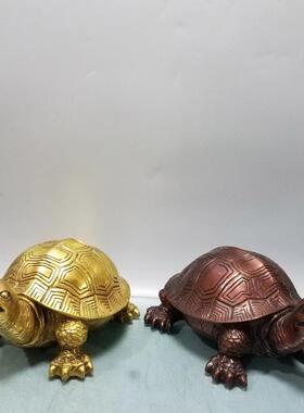 铜乌龟摆件纯铜千年龟铜龟金龟家居风水招财办公室装饰品工艺礼品