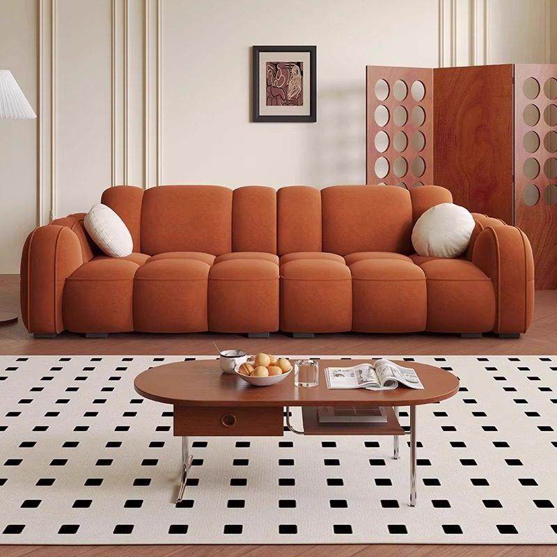 法式覆古饼干 干沙发家用客厅小户型宽大简约直排设计师新款布艺,淘宝优惠券,粉丝福利购,淘宝优惠卷