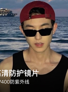 大牌gm窄方框墨镜男款偏光高级感