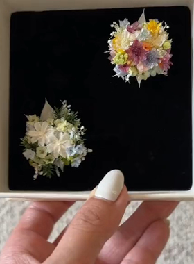 永生花戒指成品手工制作浪漫礼物送女友莫亲花园设计春日花卉主题