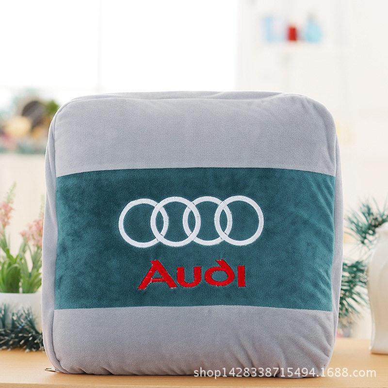 汽车标抱枕被子两用4S店礼品多功能靠垫毯子珊瑚绒靠背一体空调被,淘宝优惠券,粉丝福利购,淘宝优惠卷