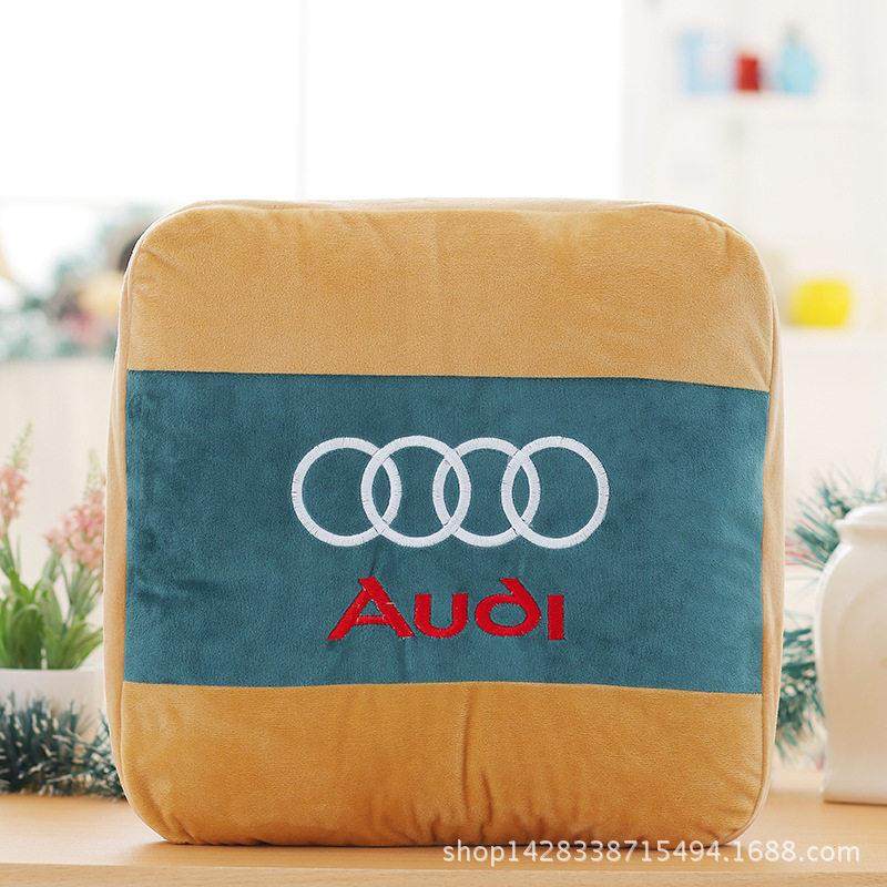 汽车标抱枕被子两用4S店礼品多功能靠垫毯子珊瑚绒靠背一体空调被,淘宝优惠券,粉丝福利购,淘宝优惠卷