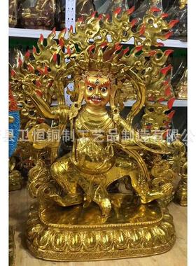 纯铜地狱主金刚手大威德金刚马头大黑天吉祥天母护法财神藏传佛像