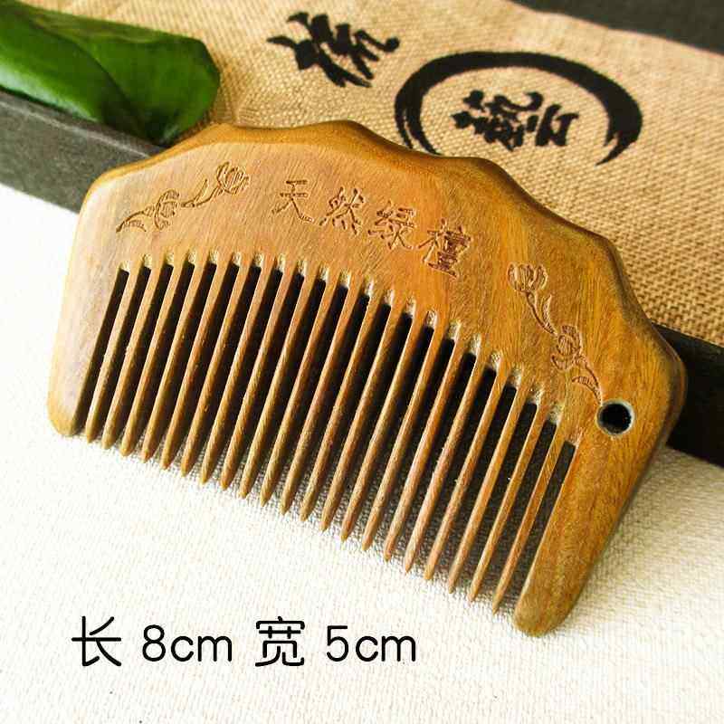 迷你口袋梳天然绿檀小巧木梳子头部按摩梳整木雕花便携随身梳,淘宝优惠券,粉丝福利购,淘宝优惠卷
