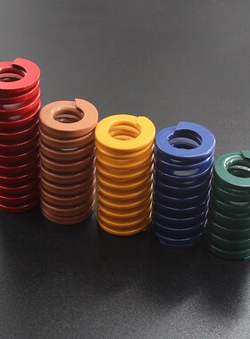 日标扁线矩形弹簧模具弹簧 绿色22*25*25-80 模具五金配件压簧