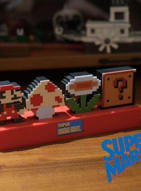 复古怀旧出口蘑菇马里奥氛围灯小夜灯电玩主题家居卡通装饰摆件