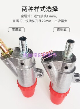 喷砂枪头气动除锈碳化硼喷嘴各种耐磨手动自动箱式喷砂机配件A型