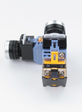 LA38-11DS平头带灯自锁24V 220V启动停止按钮电源开关红绿孔22MM