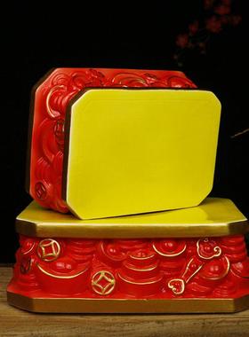 佛像底座观音菩萨陶瓷莲花座台供奉供佛摆件垫高神像托 托架客厅