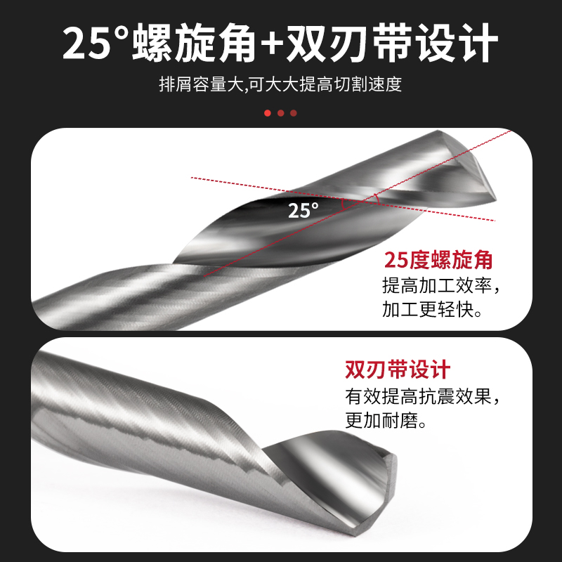 单刃仿形铝用单刃铣刀铝板合金门窗铝塑板螺纹立铣刀铝型材雕刻机 - 图1