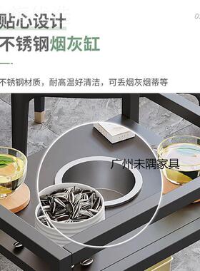 麻机茶几麻桌旁双层ZNM几茶将楼茶水架小茶桌棋牌将室边烟缸茶台