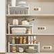 BWU kitchen telescopic cabinets can be used to store countertops, bowls, plates, and kitchen cabinets.