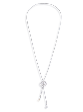 JOOMiLiM茱蜜商场同款格蕾丝之星项链花朵毛衣链S925银项链女时尚