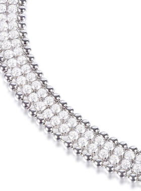 JOOMiLiM茱蜜多层满镶波珠链项链女小众高级感轻奢choker商场同款