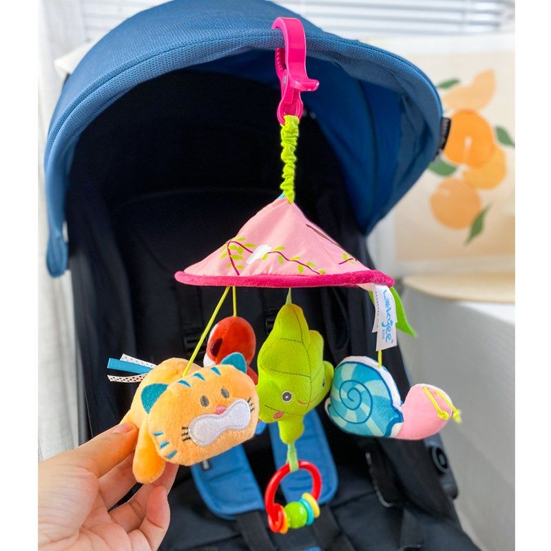 新生儿推车挂件摇铃婴儿车风铃宝宝车载床铃安抚玩偶安全座椅玩具,淘宝优惠券,粉丝福利购,淘宝优惠卷