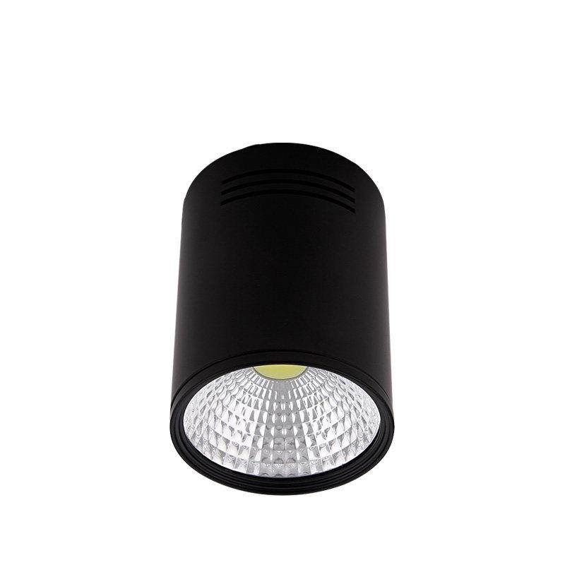 明装筒灯led圆形黑色COB吸顶式4寸5寸6寸8寸射灯北欧家用过道吊线,淘宝优惠券,粉丝福利购,淘宝优惠卷