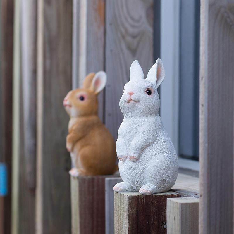 庭院户外幼儿园装饰小兔子摆件工艺品仿真动物兔子花园草坪装饰,淘宝优惠券,粉丝福利购,淘宝优惠卷