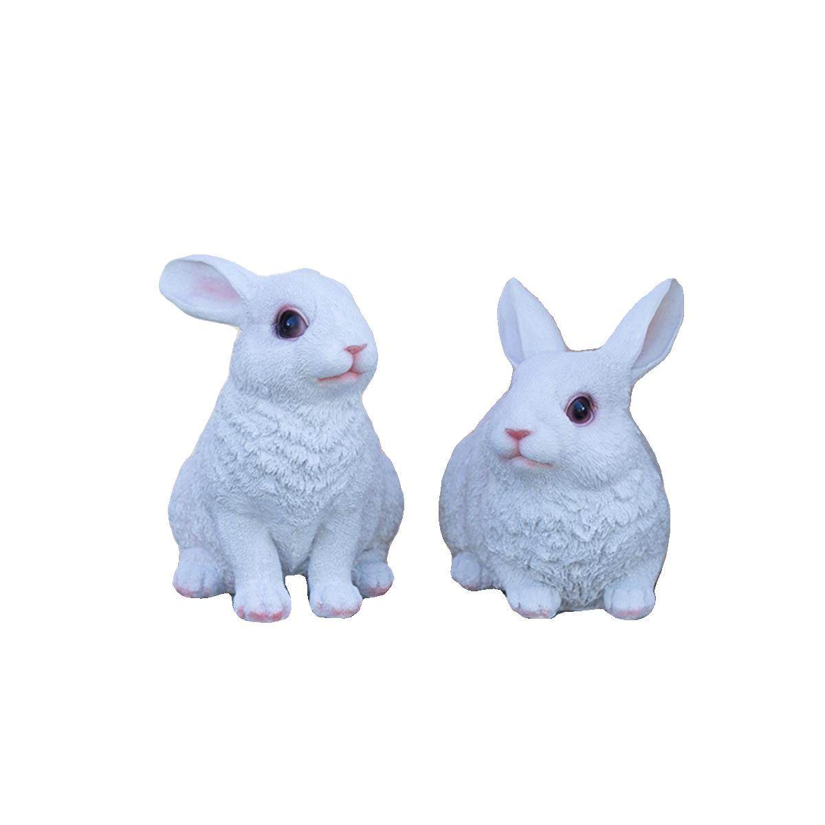 庭院户外幼儿园装饰小兔子摆件工艺品仿真动物兔子花园草坪装饰,淘宝优惠券,粉丝福利购,淘宝优惠卷