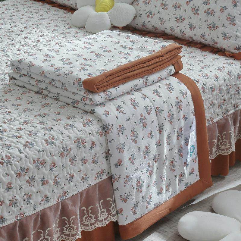 a类夏被床盖四件套水洗双层纱棉麻夏被空调被夏季夏凉被床盖4件套,淘宝优惠券,粉丝福利购,淘宝优惠卷