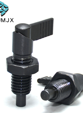 PMXRB10 PMXRM12旋钮柱塞粗牙把手型固定插销L型分度销弹簧定位销