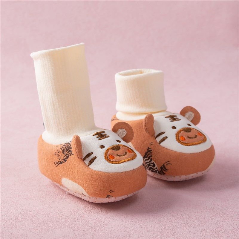 婴儿鞋子秋冬季0-1岁男女宝宝软底学步鞋新生儿加绒防掉地板袜鞋9,淘宝优惠券,粉丝福利购,淘宝优惠卷