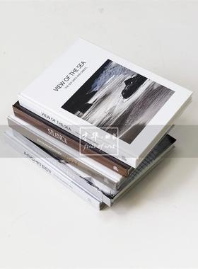 样板间真书外文装饰书籍酒店客厅书房玄关简约仿真杂志道具书摆件